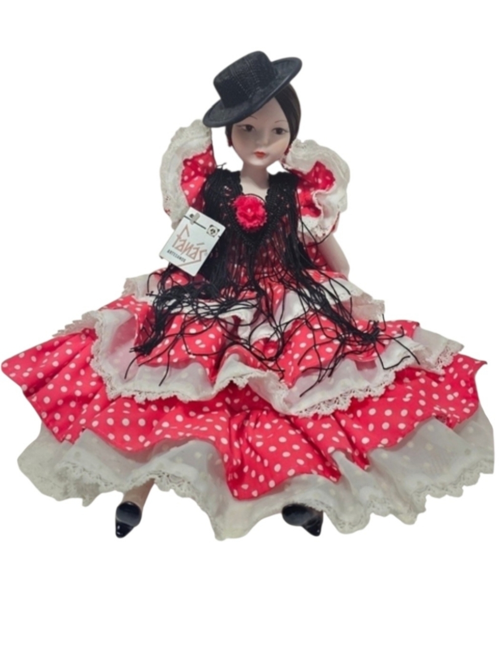 Vintage Fanas Artesanos Porcelain Doll Collectible Made in Spain - Picture 1 of 8